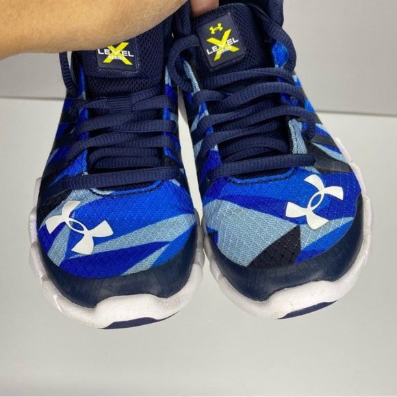 Under Armour Kids Blue B65 X Level Sneaker Shoes Size 12US - Picture 5 of 11